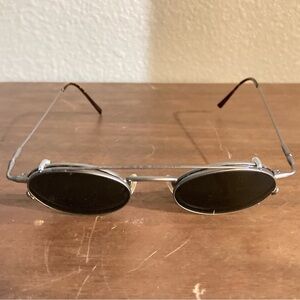Steampunk style vintage oval lenses wire frame sunglasses